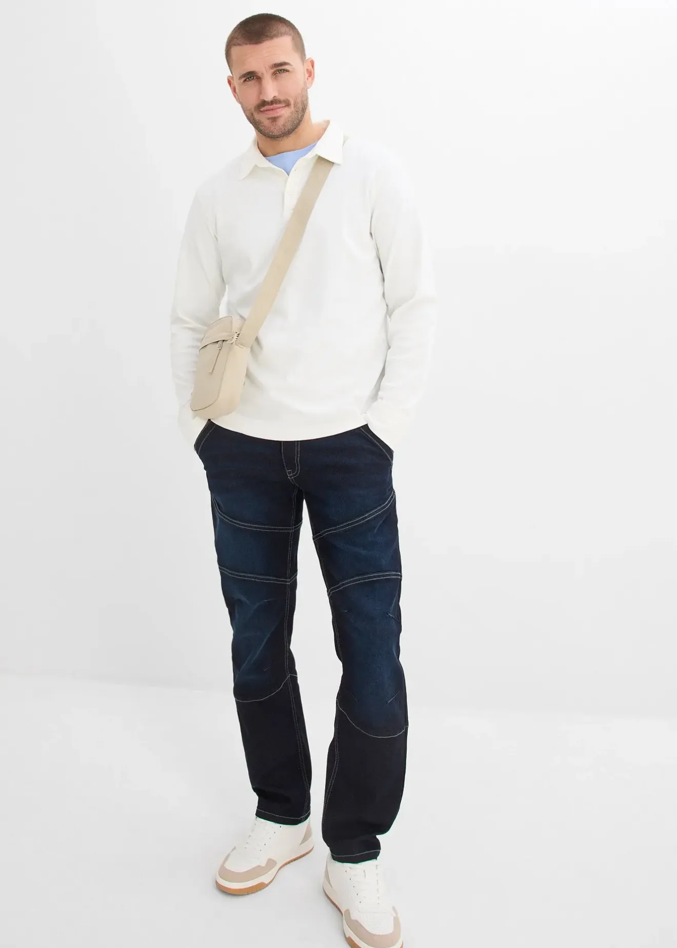 bonprix Jean regular et droit à taille extensible|Homme Jeans