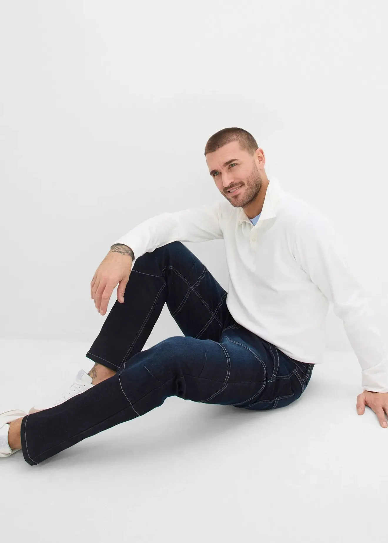 bonprix Jean regular et droit à taille extensible|Homme Jeans