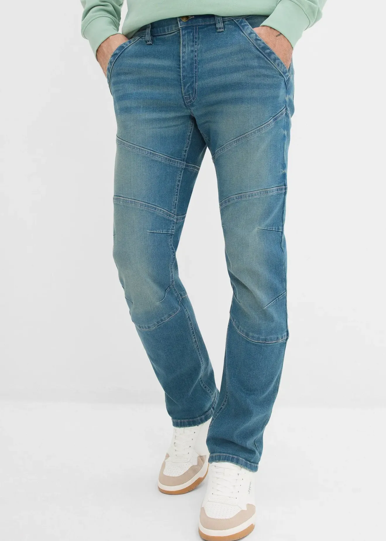 Homme bonprix Jeans|Jean regular et droit à taille extensible