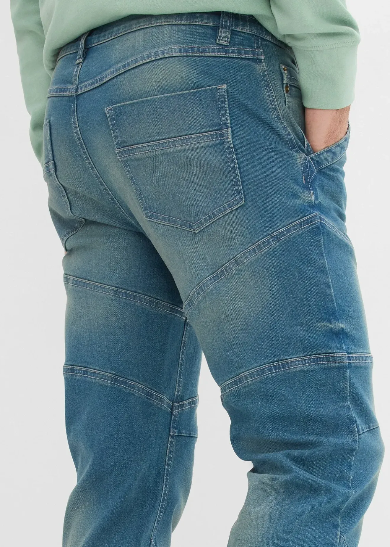 Homme bonprix Jeans|Jean regular et droit à taille extensible