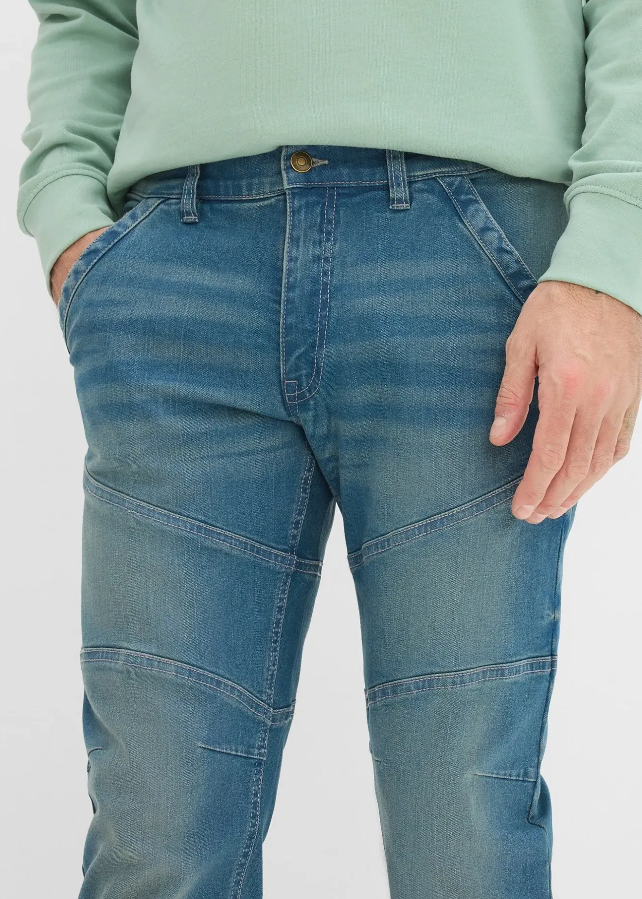Homme bonprix Jeans|Jean regular et droit à taille extensible
