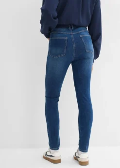 bonprix Jean skinny à taille haute et élastiquée|Femme Tailles Petite