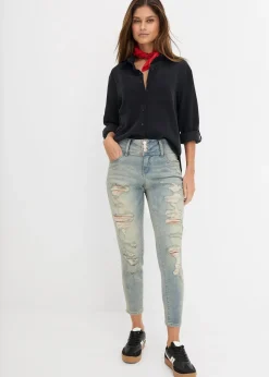 Femme bonprix Jeans|Tailles Petite|Jean skinny taille haute, extensible
