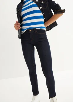 bonprix Jean skinny taille mi-haute, extensible|Femme Tailles Petite