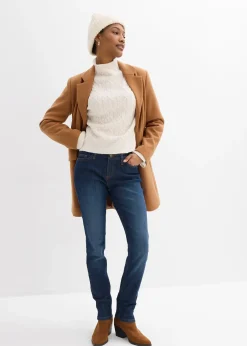 bonprix Jean skinny taille mi-haute, extensible|Femme Jeans|Tailles Petite