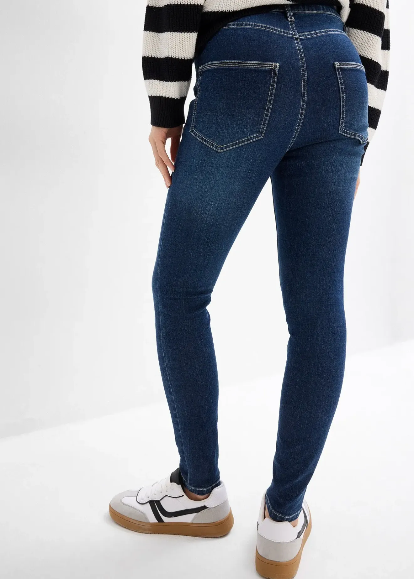 bonprix Jean skinny taille mi-haute, cropped|Femme Jeans