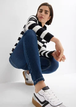 bonprix Jean skinny taille mi-haute, cropped|Femme Jeans