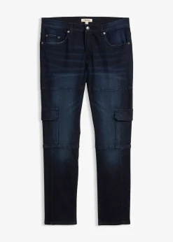 Homme bonprix Jeans|Jean slim extensible poches cargo, droit