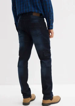 Homme bonprix Jeans|Jean slim extensible poches cargo, droit