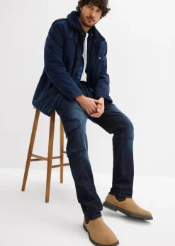 Homme bonprix Jeans|Jean slim extensible poches cargo, droit