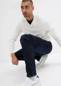 bonprix Jean slim extensible poches cargo, droit|Homme Jeans