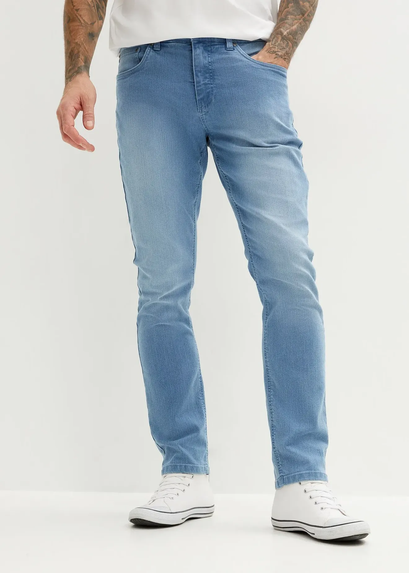 Homme bonprix Jeans|Jean slim léger, droit