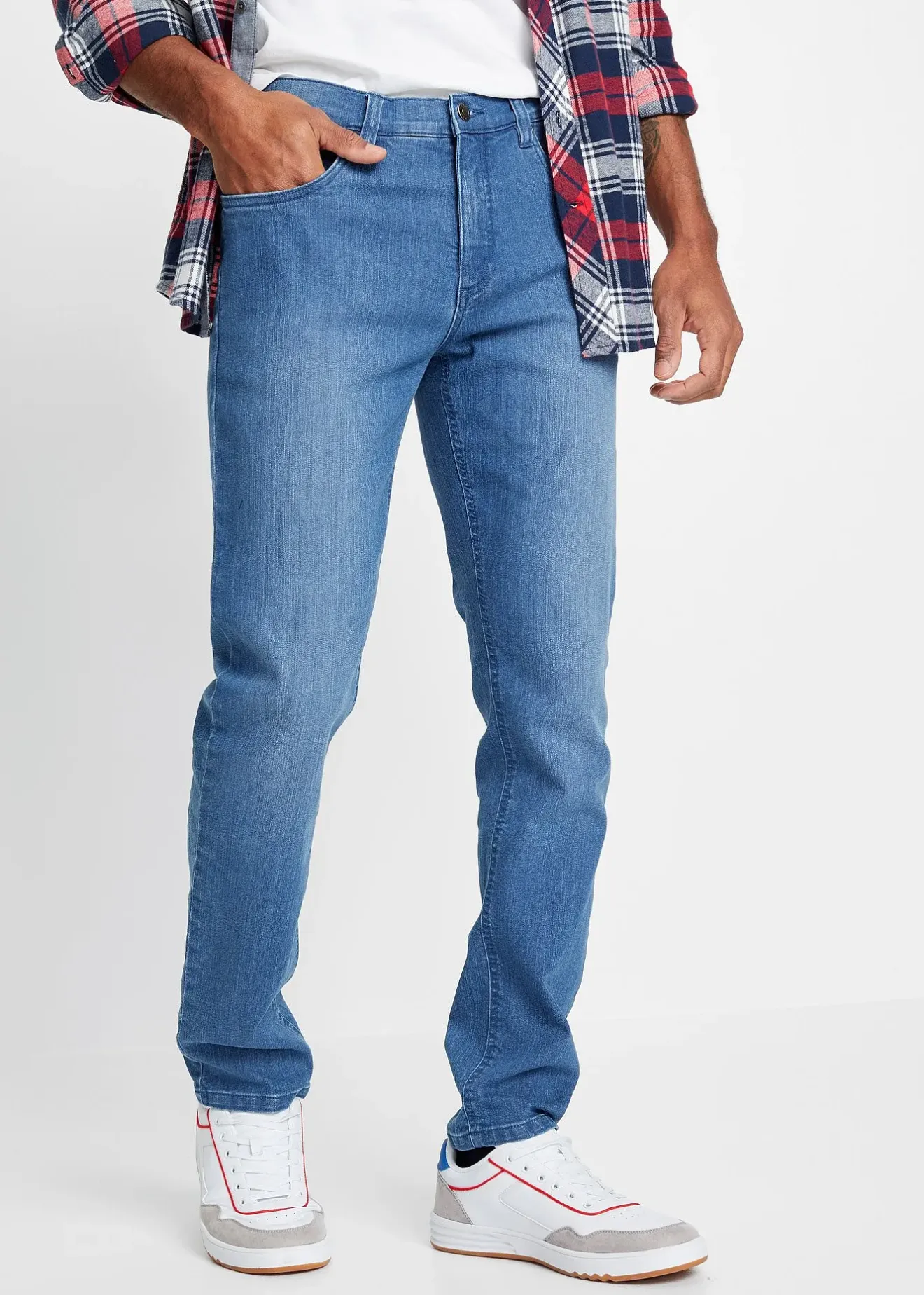 Homme bonprix Jeans|Jean slim léger, droit