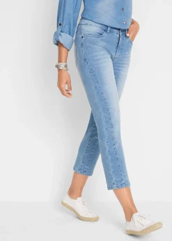 bonprix Jean slim taile mi-haute, raccourci|Femme Jeans