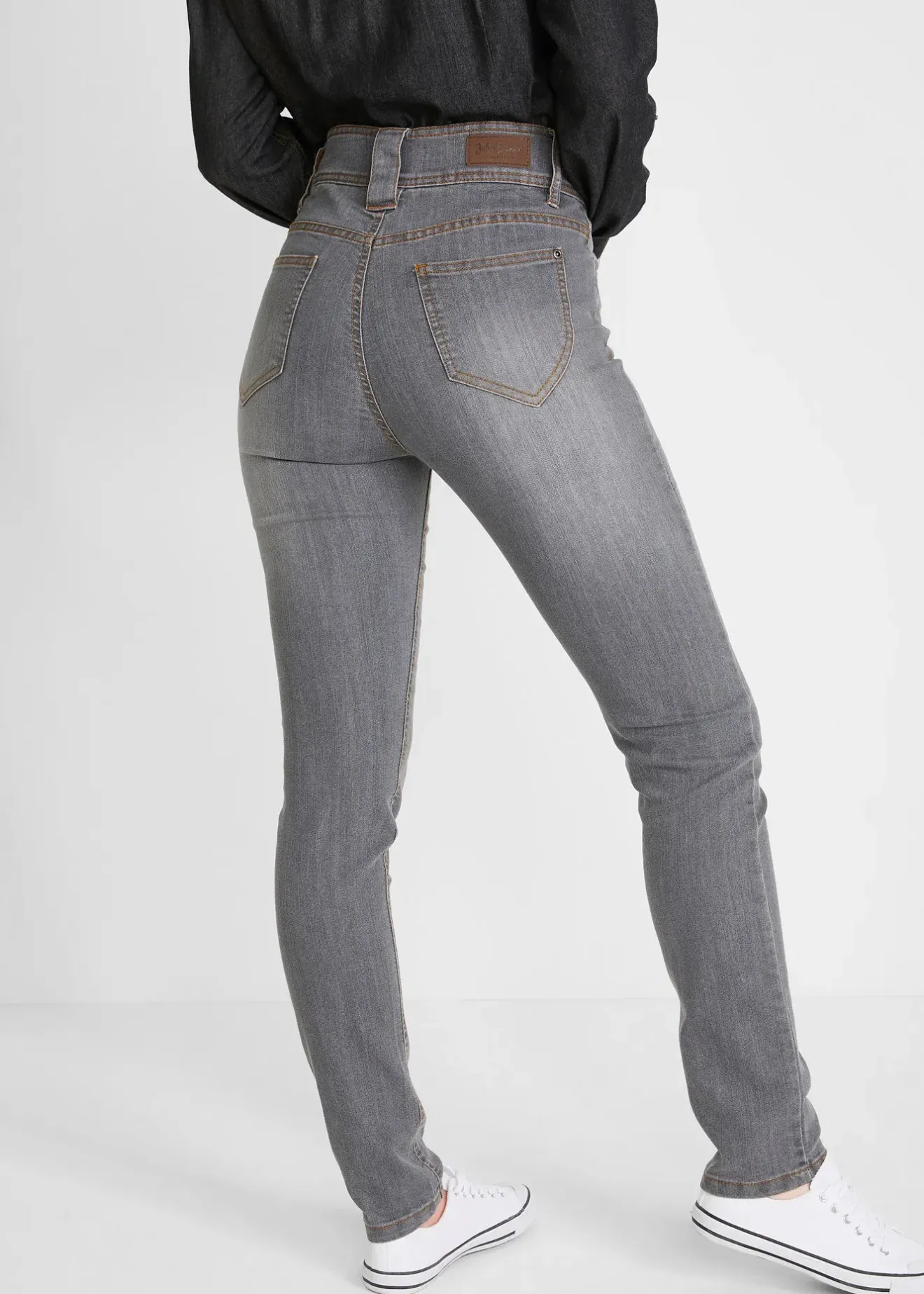 Femme bonprix Jeans|Jean slim taille haute, extensible et confortable