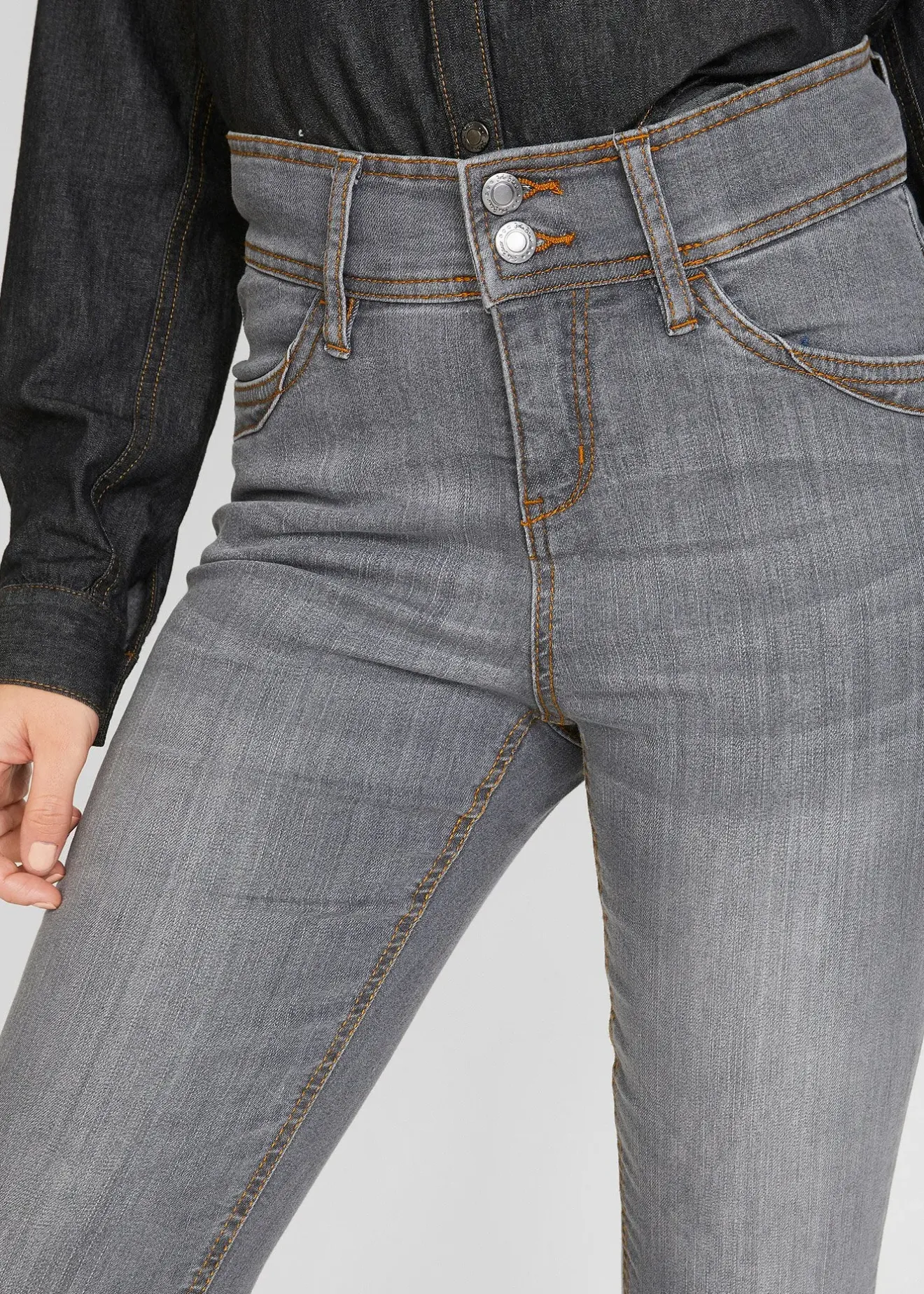 Femme bonprix Jeans|Jean slim taille haute, extensible et confortable