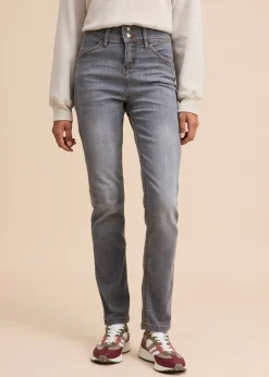 Femme bonprix Jeans|Jean slim taille haute, extensible et confortable