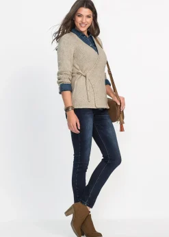 Femme bonprix Jeans|Jean slim taille haute, sculptant et ultra-souple