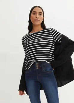 Femme bonprix Jeans|Jean slim taille haute, sculptant