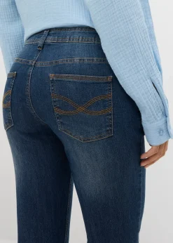 bonprix Jean slim taille mi-haute, raccourci|Femme Jeans