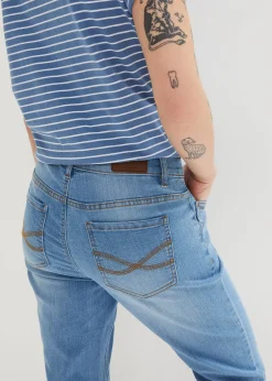 Femme bonprix Jeans|Jean slim, taille mi-haute, longueur 3/4