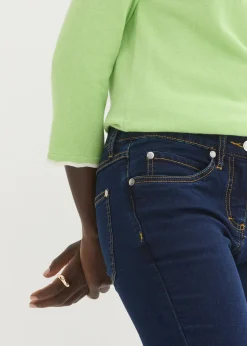 Femme bonprix Tailles Petite|Jeans|Jean slim taille mi-haute, très extensible