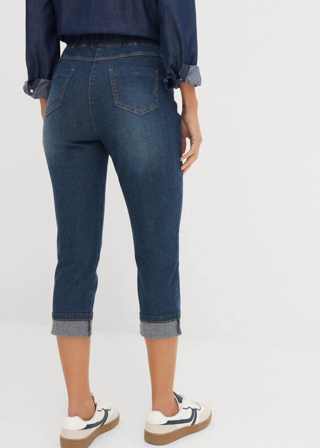 bonprix Jean slim, taille mi-haute, coton|Femme Jeans