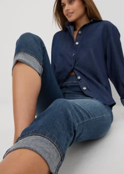 bonprix Jean slim, taille mi-haute, coton|Femme Jeans