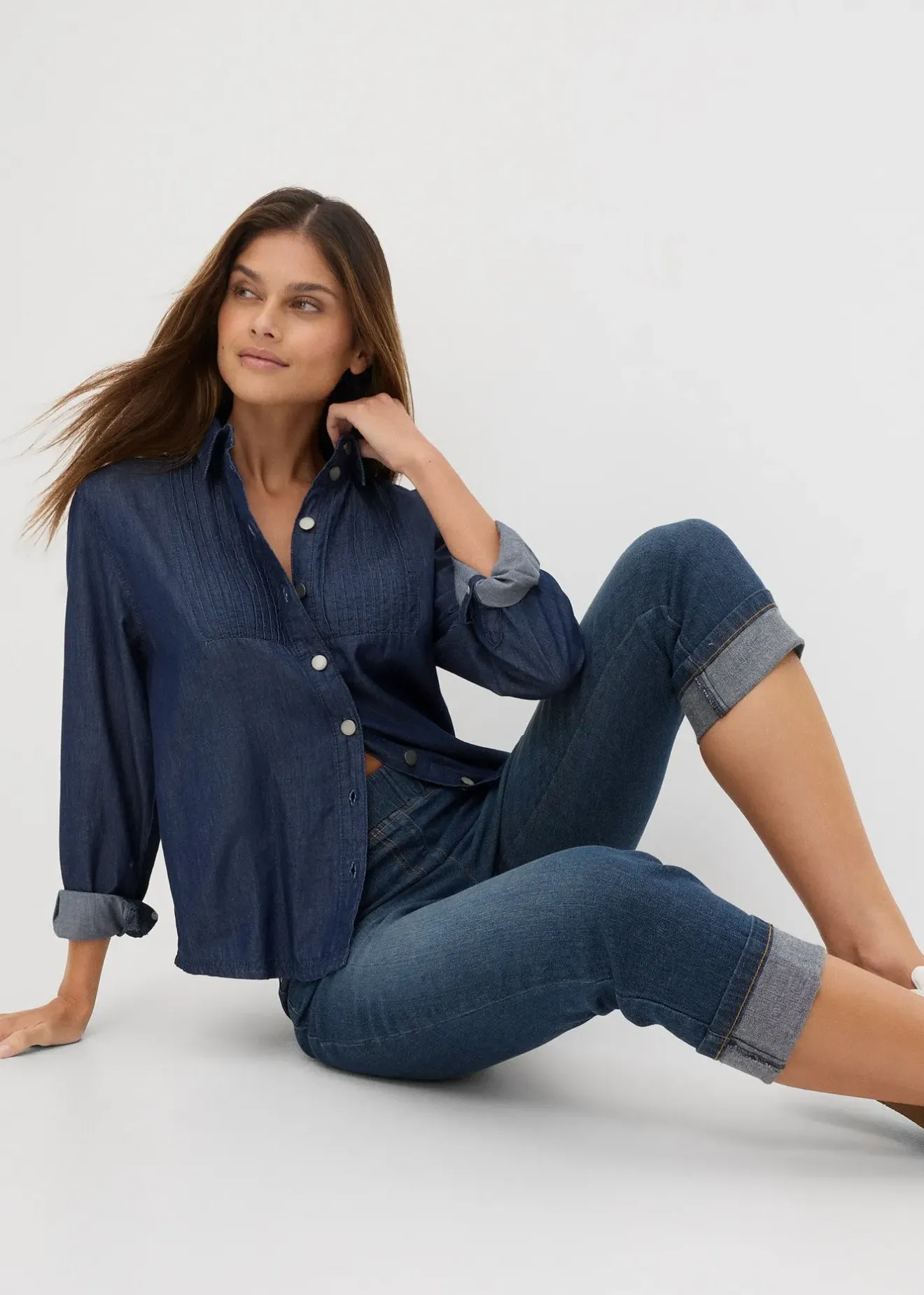 bonprix Jean slim, taille mi-haute, coton|Femme Jeans