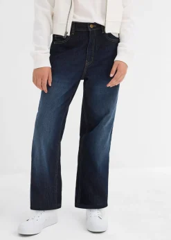 Enfant bonprix Vêtements Enfant|Filles 9-16 Ans·Jeans|Jean taille mi-haute, ample et thermique à doublure jersey