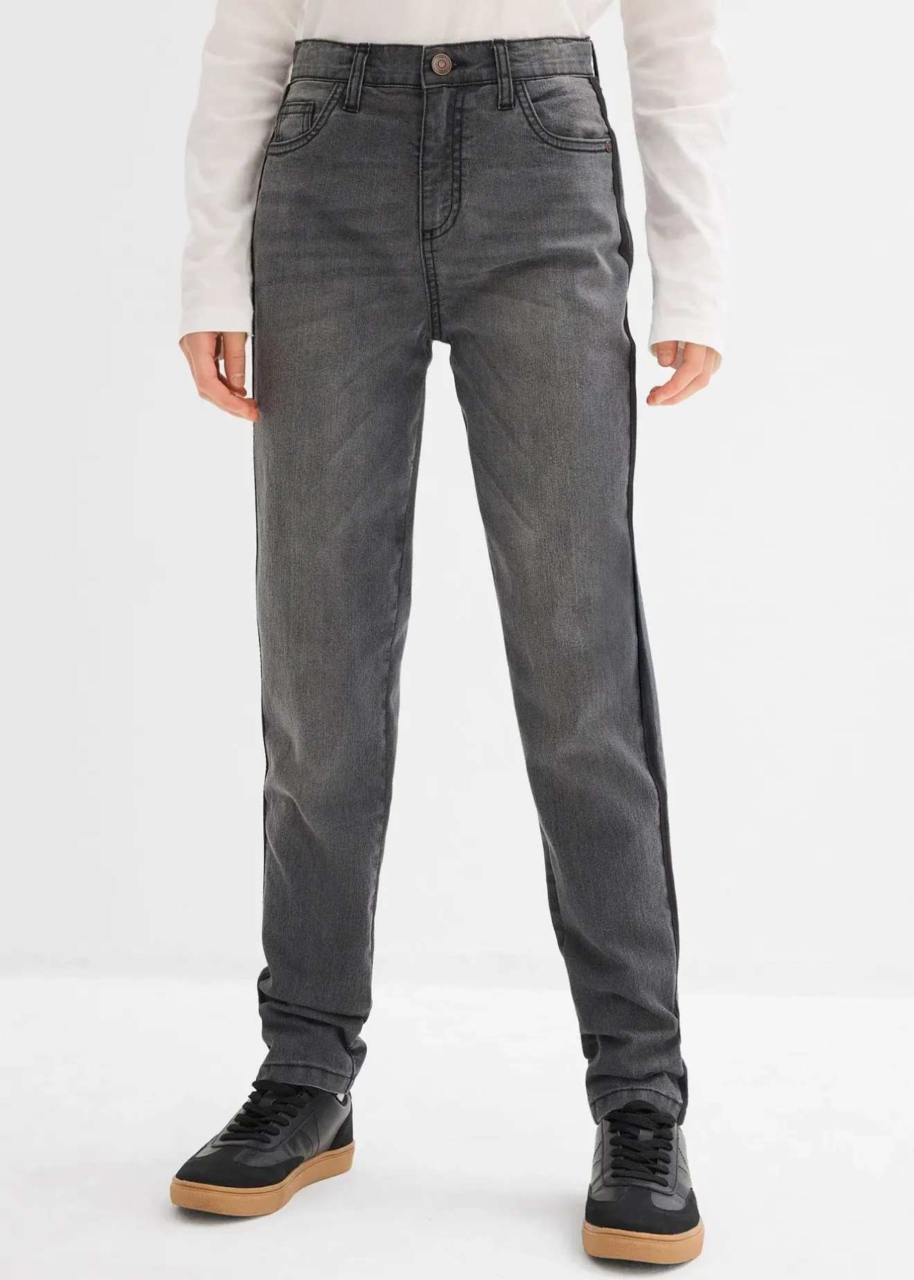 Enfant bonprix Vêtements Enfant|Filles 9-16 Ans·Vestes Outdoor|Jean thermique taille mi-haute, doublure jersey