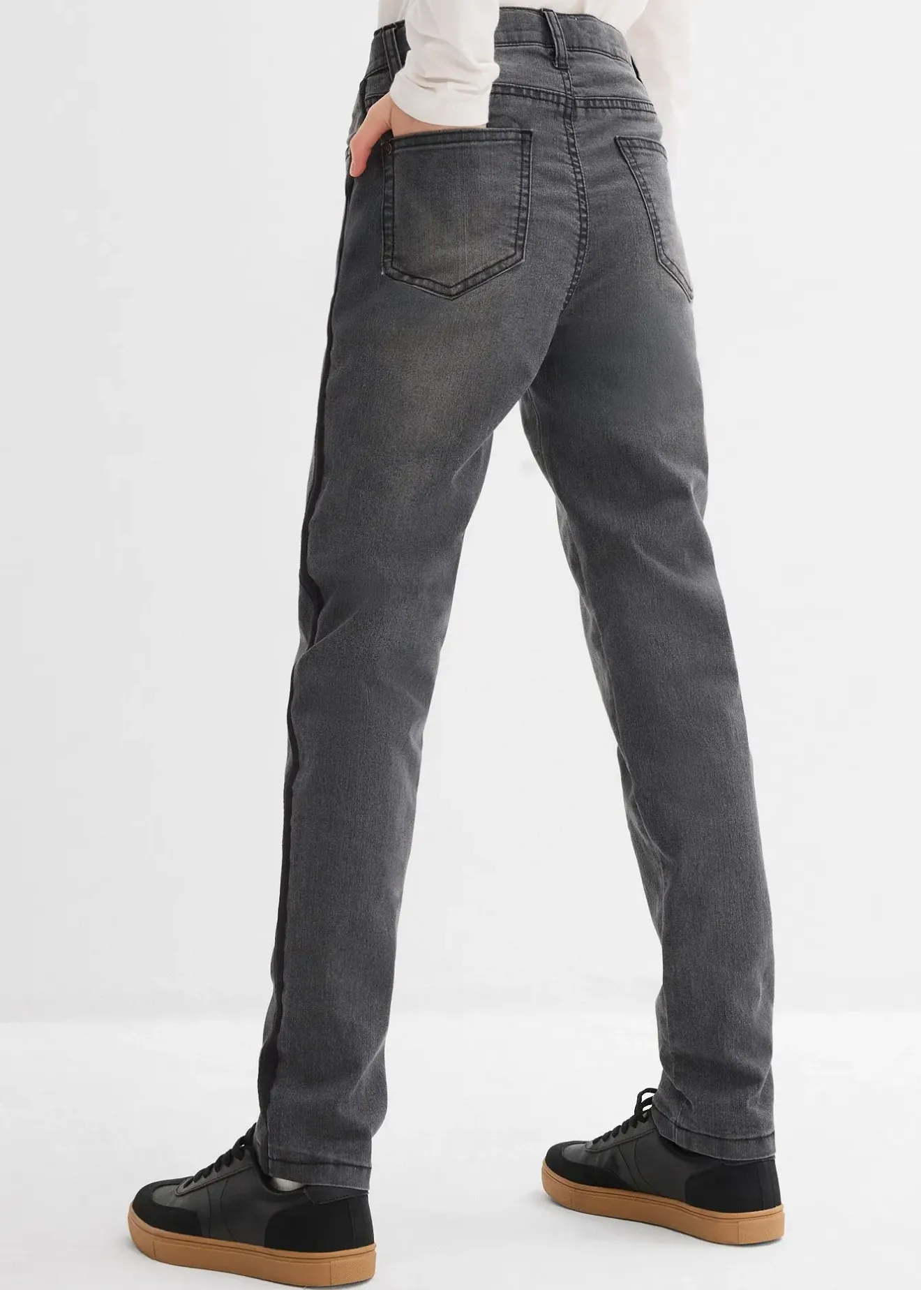 Enfant bonprix Vêtements Enfant|Filles 9-16 Ans·Vestes Outdoor|Jean thermique taille mi-haute, doublure jersey