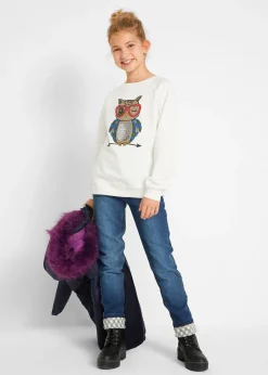 Enfant bonprix Vêtements Enfant|Filles 9-16 Ans·Vestes Outdoor|Jean thermo fille avec doublure en flanelle