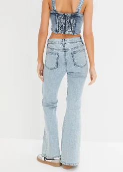 Femme bonprix Jeans|Jean évasé taille haute