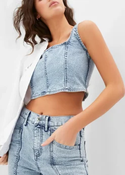 Femme bonprix Jeans|Jean évasé taille haute