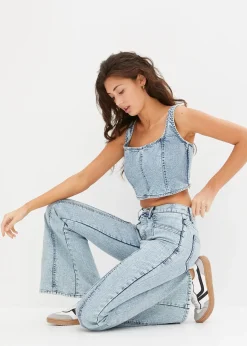 Femme bonprix Jeans|Jean évasé taille haute