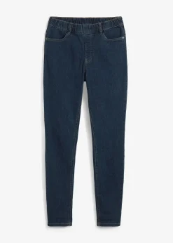 Femme bonprix Jeans|Jegging extensible, taille haute et élastiquée