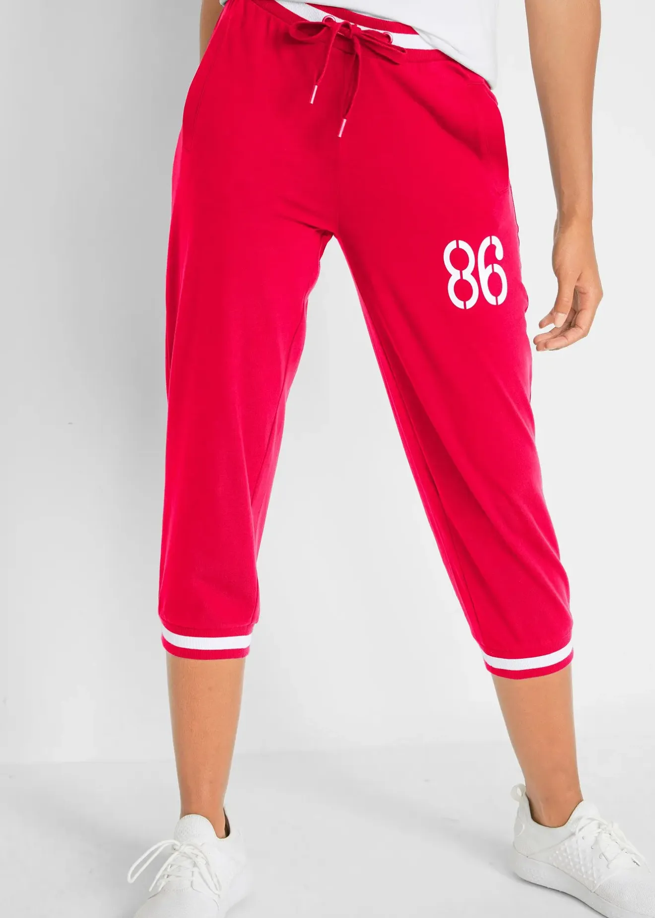 bonprix Jogging longueur 3/4 en coton extensible|Femme Vêtements De Sport|Sweats