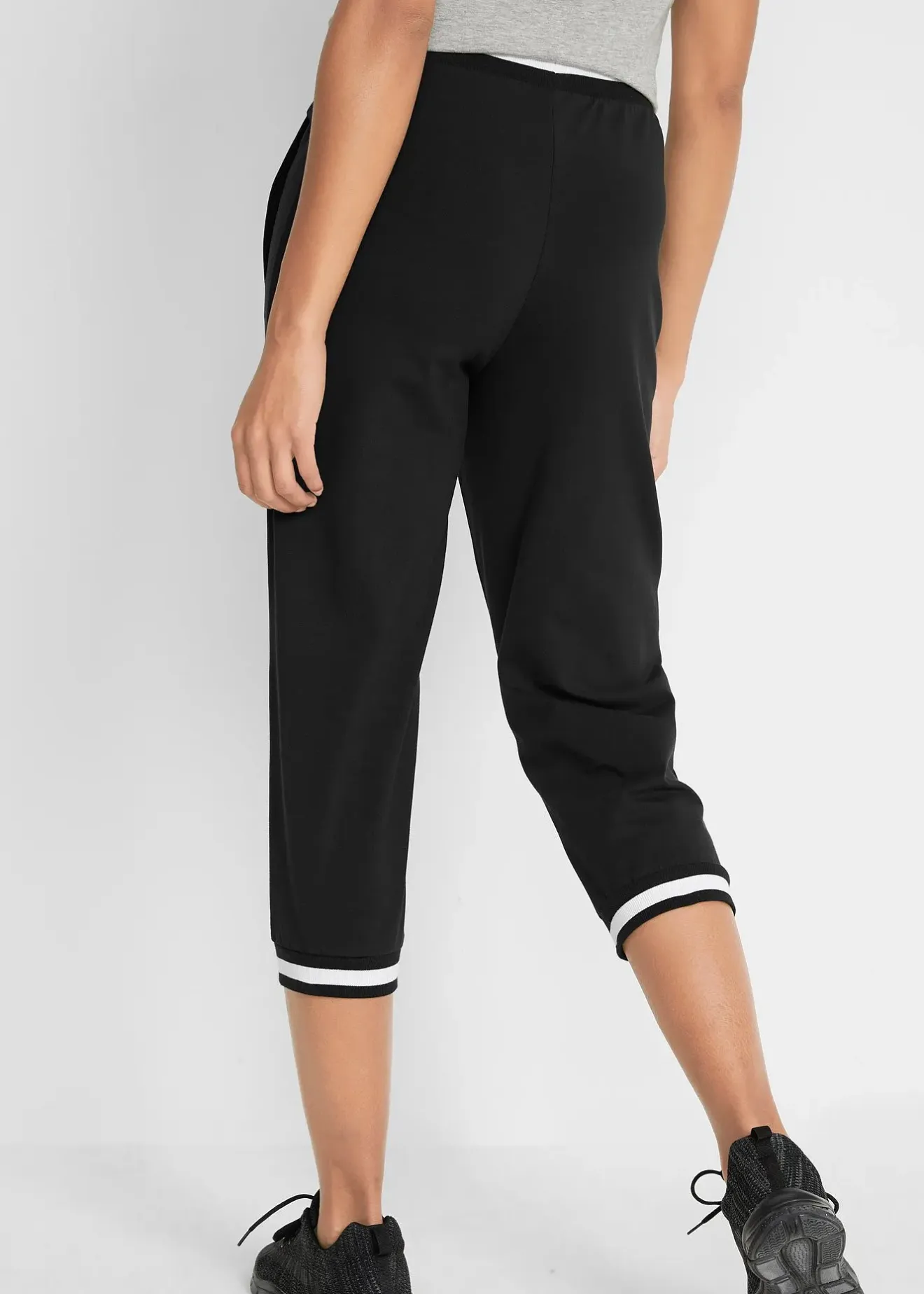 bonprix Jogging longueur 3/4 en coton extensible|Femme Vêtements De Sport|Sweats