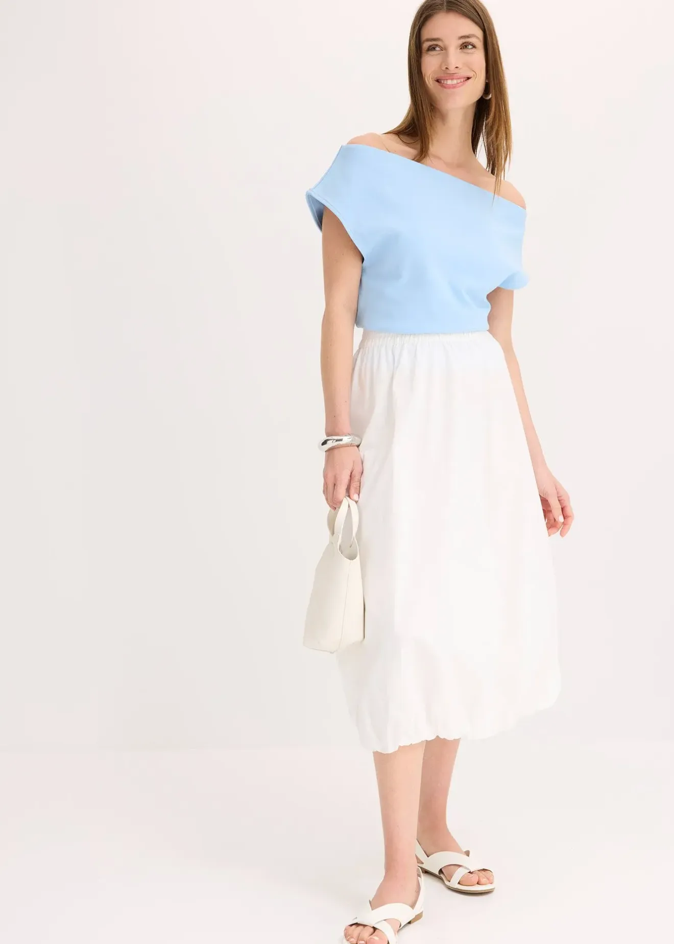 bonprix Jupe boule 100% coton|Femme Jupes