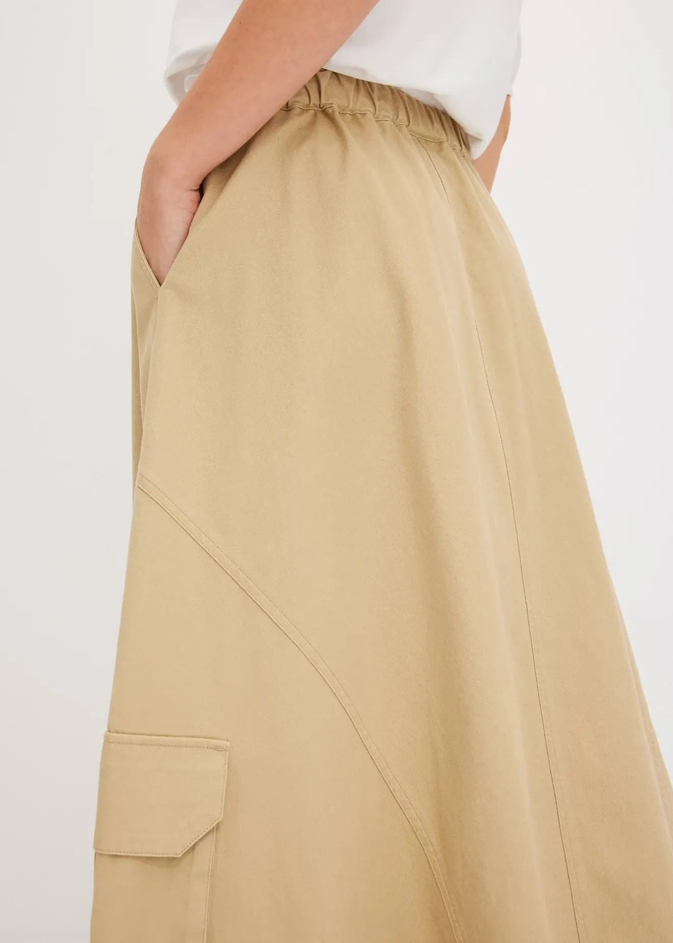 bonprix Jupe cargo 100% coton|Femme Jupes