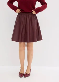 bonprix Jupe courte enduite|Femme Jupes