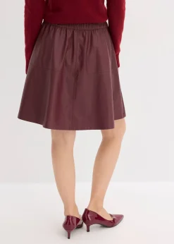 bonprix Jupe courte enduite|Femme Jupes