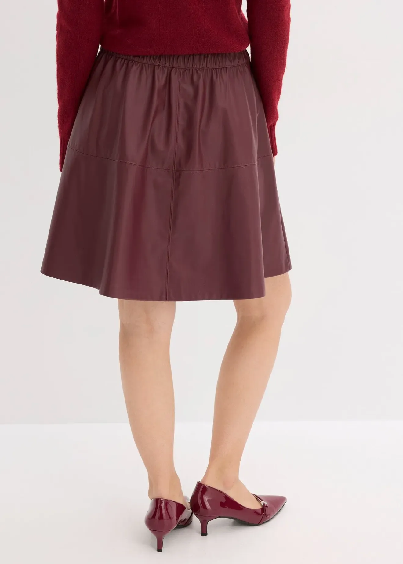 bonprix Jupe courte enduite|Femme Jupes