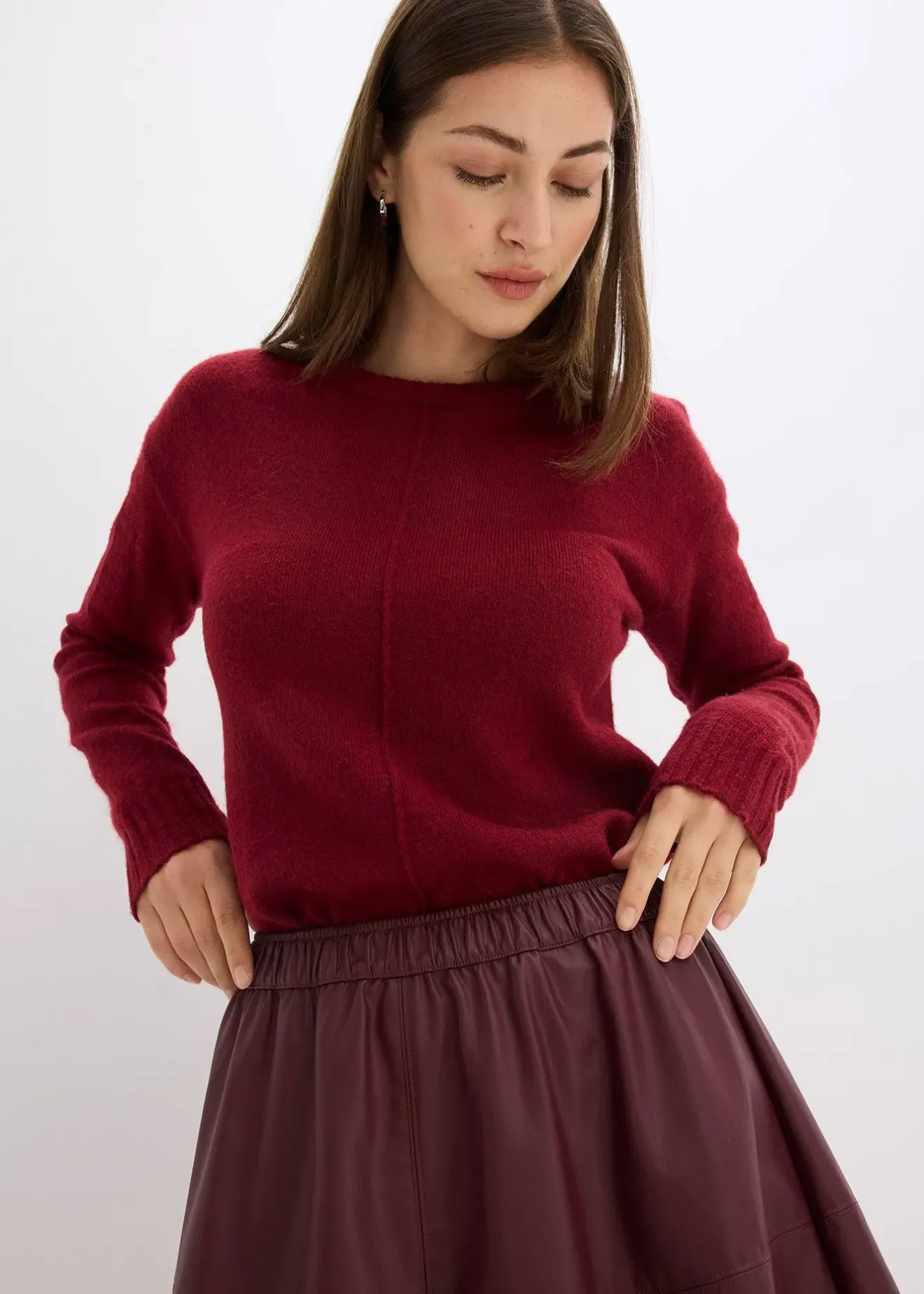 bonprix Jupe courte enduite|Femme Jupes