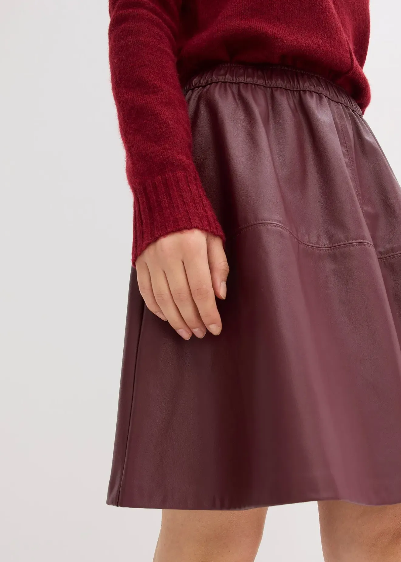 bonprix Jupe courte enduite|Femme Jupes