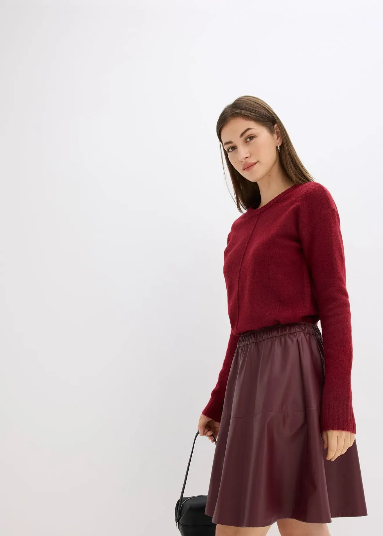 bonprix Jupe courte enduite|Femme Jupes