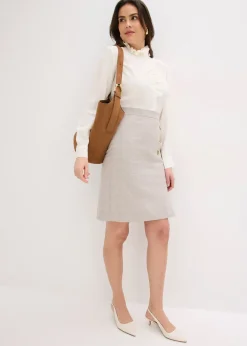 bonprix Jupe crayon à carreaux écossais|Femme Jupes