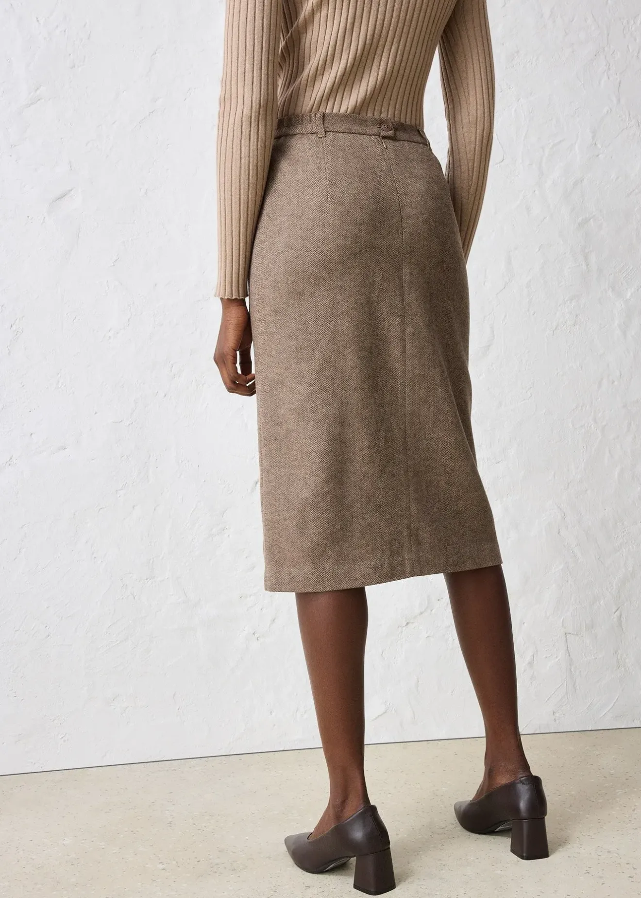 bonprix Jupe crayon en laine mélangée|Femme Premium|Jupes