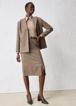 bonprix Jupe crayon en laine mélangée|Femme Premium|Jupes